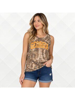 State of Mine Women's Camo State Tank Top • Size S • NWT
